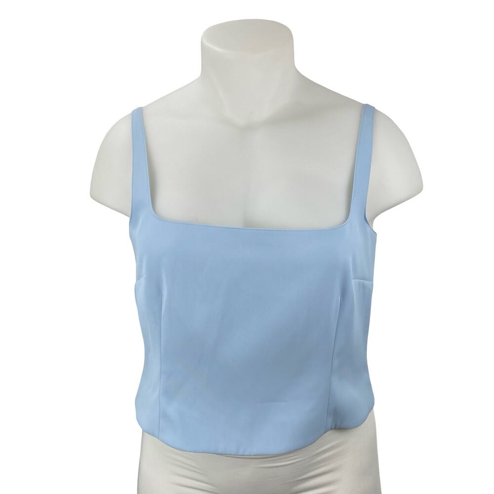 NEW French Connection Harry Suiting Square Neck Crop Cami Camisole Tank Top 12